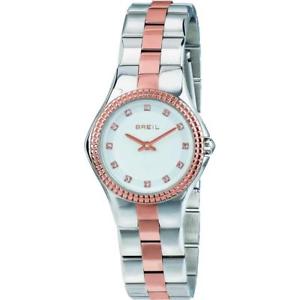 【送料無料】腕時計 ウォッチ ドナスワロフスキーorologio donna breil curvy tw1731 bracciale acciaio bianco ros swarovski