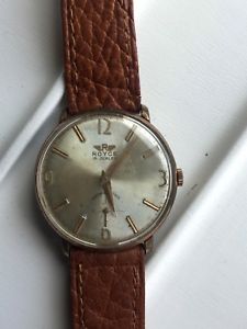 【送料無料】腕時計 ウォッチ ビンテージアラームroyce 1320 cuerda manual vintage watch reloj 34 mm funcionando working|hokushin