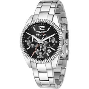 【送料無料】腕時計 ウォッチ セクタクロノサブメートルorologio uomo sector 240 r3273676003 chrono bracciale acciaio nero sub 50mt
