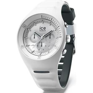 【送料無料】腕時計 ウォッチ アイスクロッククロノブラックホワイトシリコンメートルウォッチreloj de hombre ice watch leclercq ic014943 chrono silicona blanco negro 100mt