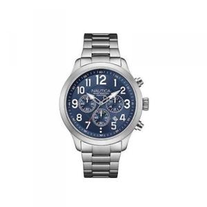 【送料無料】腕時計 ウォッチ ナイクロノブルメートルorologio uomo nautica ncc 01 nai16516g chrono bracciale acciaio blu 100mt|hokushin