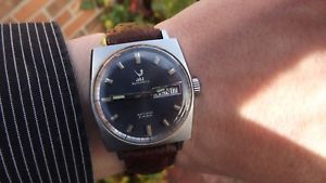 【貨物輸送無料】ウオッチ ご覧なさる ビンテージフランスクロックvintage jaz 鉄 3612 francs hizo reloj automtico c1970s