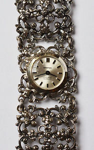 【貨物輸送無料】ウオッチ ご覧なさる しろがね色kasper seora reloj de pulsera 835 plata plata fantastico funcionan trachtenuhr