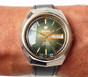 【貨物輸送無料】ウオッチ ご覧なさる ナイツアラームサービスcaballeros 1970s ss nivada automtico 地方検事 fecha reloj como garanta de servicio de 2066 6m