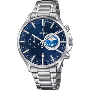 【貨物輸送無料】ウオッチ ご覧なさる クロノグラフカレンダーfestina f68522 de hombre en acero con crongrafo y calendario