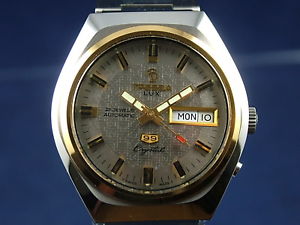 【送料無料】腕時計　ウォッチ　ビンテージレトロスイスルクスガラスvintage retro swiss reloj automtico cristal tressa lux 1970s nos cal como 5206｜hokushin