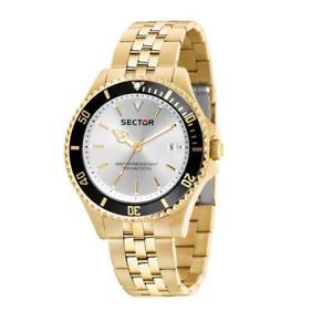 【貨物輸送無料】ウオッチ ご覧なさる テンポリリースセクタorologio tempo e data uomo sector 230 r3253161014 oro giallo nuova collezione