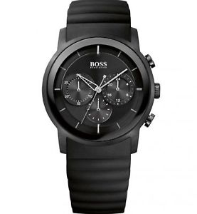 【送料無料】腕時計　ウォッチ　ヒューゴボスイオンスチールシートブラックシリコンクロノグラフアラームnuevo hugo boss hb1512639 negro ion chapa acero crongrafo silicona reloj hombre