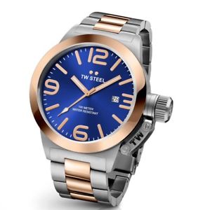 【送料無料】腕時計　ウォッチ　スチールボトルクロックマントーンtw acero cb142 50 mm reloj de hombre cantimplora de dos tonos 2 aos de garanta｜hokushin