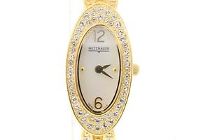 【送料無料】腕時計 ウォッチ ゴールデントーンステンレススチールクリスタルアラームmujer wittnauer 11l12 tono dorado acero inoxidable cristal labrado reloj