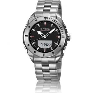 【送料無料】腕時計 ウォッチ クロノネロorologio uomo breil sportside tw1122 anadigit chrono bracciale acciaio nero|hokushin
