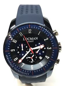 腕時計 ウォッチ クロノブルorologio locman aviatore chrono 44mm acciaio blugomma 580 scontatissimo 腕時計 ウォッチ クロノブルorologio locman aviatore chrono 44mm acciaio blugomma 580 scontatissimo