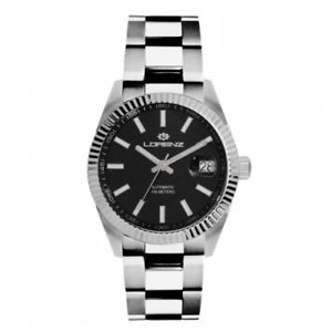 【送料無料】腕時計　ウォッチ　orologio lorenz automatic ginevra uomo acciaio nero 30091bb｜hokushin