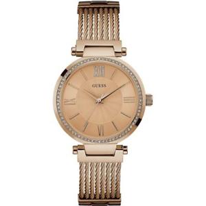 【送料無料】腕時計 ウォッチ ソーホースワロフスキーorologio donna guess soho w0638l4 bracciale acciaio ros swarovski|hokushin