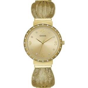 【送料無料】腕時計　ウォッチ　サルタゴールドスワロフスキーorologio donna guess chiffon w1083l2 bracciale acciaio gold dorato swarovski