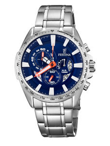 【送料無料】腕時計 ウォッチ ナイツアラームクロノグラフステンレススチールクロノfestina f68643 caballeros reloj crongrafo chrono acero inoxidable nuevo|hokushin