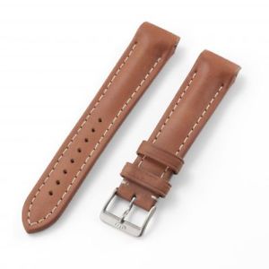 【貨物輸送無料】ウオッチ ご覧なさる フォルティスステッチブレスレットfortis b42 y f43 pulsera de cuero marrn con costura blanco 20粍 con rundansto