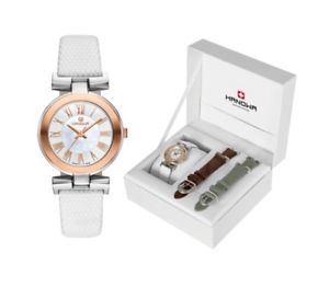 【送料無料】腕時計　ウォッチ　モデルツインセットストラップhanowa 16800712001 modelo twin set de seora con tres correas｜hokushin