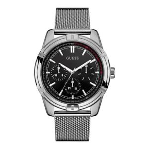【送料無料】腕時計 ウォッチ クリスマスイギリスguess reloj para hombre plata negroimpresionante regalo presente navidad cumpleaos w0965g1 reino unido|hokushin