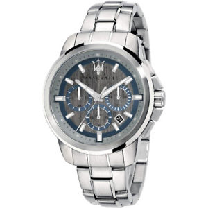 【送料無料】腕時計　ウォッチ　マセラティマセラティシルバークロノグラフorologio uomo maserati successo cronografo acciaio silver originale r8873621006｜hokushin 30,537円