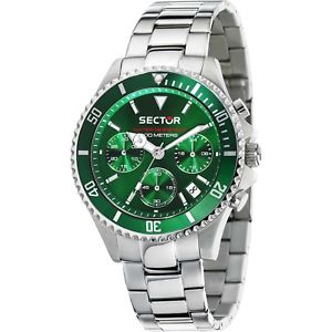 【送料無料】腕時計　ウォッチ　セクタークロノグラフグリーンorologio sector 230 r3273661006 watch wr 100 m verde cronografo uomo acciaio｜hokushin 32,487円