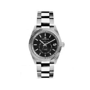 【送料無料】腕時計　ウォッチ　ネロメートルorologio uomo automatico lorenz ginevra 030090bb bracciale acciaio nero 100mt
