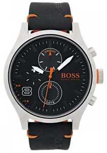 【送料無料】腕時計　ウォッチ　ヒューゴボスオレンジブラックマンレザーアムステルダムhugo boss orange hombre negro amsterdam cuero 1550020 relojes 10｜hokushin