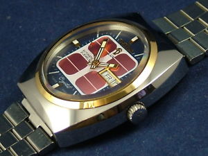 【貨物輸送無料】ウオッチ ご覧なさる ビンテージレトロスイスルクスガラスvintage retro swiss reloj automtico cristal tressa lux 1970s nos cal como 5206