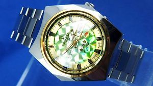 【貨物輸送無料】ウオッチ ご覧なさる ビンテージレトロスイスルクスガラスvintage retro swiss reloj automtico cristal tressa lux 1970s nos cal como 5206