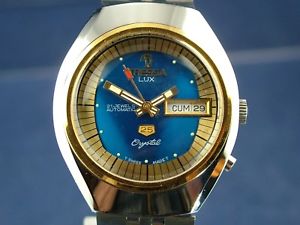 腕時計 ウォッチ ビンテージレトロスイスルクスガラスvintage retro swiss reloj automtico cristal tressa lux 1970s nos cal como 5206 腕時計 ウォッチ ビンテージレトロスイスルクスガラスvintage retro swiss reloj automtico cristal tressa lux 1970s nos cal como 5206