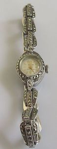 【送料無料】腕時計　ウォッチ　シルバーヴィンテージクロックvintage komos plata 1961 damas reloj de manual con marquesitas