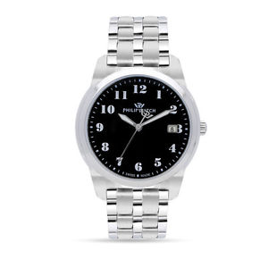 【送料無料】腕時計 ウォッチ オロロジィリップウォッチスイスorologio philip watch timeless r8253495001 acciaio watch swiss made nero uomo|hokushin
