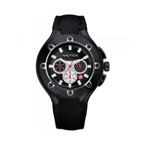 【送料無料】腕時計 ウォッチ クロノペレダイバーサブメートルorologio uomo nautica ncs 100 a37005g chrono pelle nero diver sub 100mt