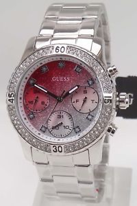 【貨物輸送無料】ウオッチ ご覧なさる マルチファンクションクロックguess reloj relojes fantastico multifuncin w0774l7 confeti plateados reloj de pulsera nuevo