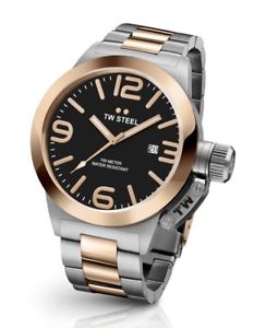 【送料無料】腕時計　ウォッチ　スチールトーンクロックtw steel cb131 hombre dos tonos 45mm canteen reloj 2 aos de garanta