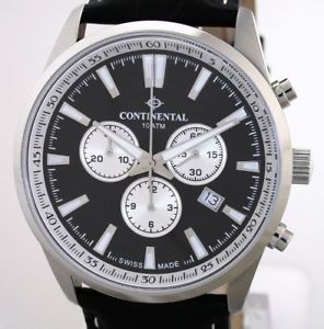 【送料無料】腕時計　ウォッチ　スイスクロノグラフコンチネンタルバーユーロクリスタルサファイアcontinental swiss made chronograph 10 bar wrpvp 318,00 eur cristal zafiro 38,870円