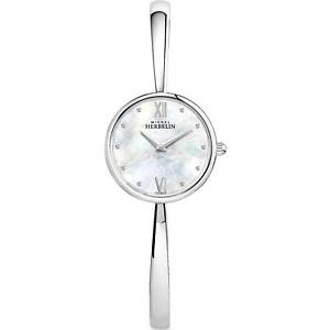 【送料無料】腕時計　ウォッチ　ミッシェルステンレススチールブレスレットケースreloj de cuarzo michel herbelin para mujeres 26mm pulsera de acero inoxidable y estuche 17408b19｜hokushin