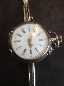 【送料無料】腕時計　ウォッチ　レディースシルバーアールデコビンテージpretty art deco vintage reloj de seoras de plata｜hokushin