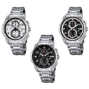 【送料無料】腕時計　ウォッチ　クロノグラフカサリリースorologio cronografo uomo festina f6842 cassa acciaio cinturino acciaio data｜hokushin