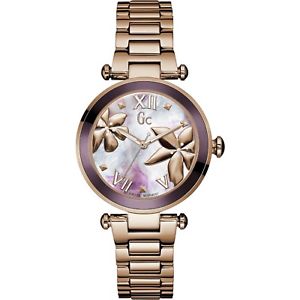 【送料無料】腕時計　ウォッチ　クオーツコレクションスイスピンクゴールドreloj de cuarzo guess collection womans suizo gc ladychic ip de oro rosa y21002l3｜hokushin