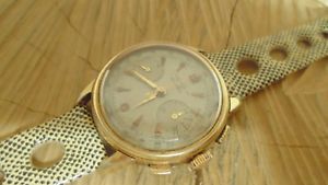 【送料無料】腕時計　ウォッチ　ブレスレットヌフchronographe suisse ancien mcanique eska pl or landeron 48 bracelet corfam neuf