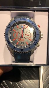 【送料無料】腕時計　ウォッチ　モータースポーツクロノスチールレザーウォッチストラップbmw genuine motorsport acero reloj ice chrono correa de cuero impermeable