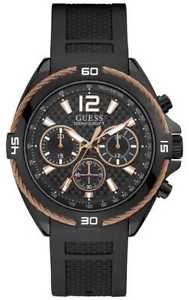【送料無料】腕時計　ウォッチ　アラームブラックguess reloj negro para hombre starp negro con w1168g3 relojes 11｜hokushin