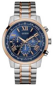 【送料無料】腕時計　ウォッチ　トーンメタルストラップguess hombres horizonte dos tonos correa de metal w0379g7 relojes 11