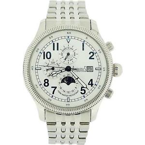 【送料無料】腕時計　ウォッチ　ナイツステンレスアラームarbutus caballeros automtico fecha da mes amp; 24 horas todo acero inoxidable reloj ar510