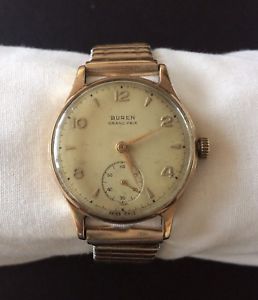 【送料無料】腕時計　ウォッチ　ヴィンテージグランドブレスレットグランプリreloj pulsera vintage buren grand prix para hombre de oro de 1950s 9 ct en pulsera expansible
