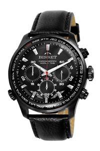 【送料無料】腕時計　ウォッチ　クロノグラフスイスbisset bsce 87 world watch chronograph reloj hombre swiss made reloj de pulsera