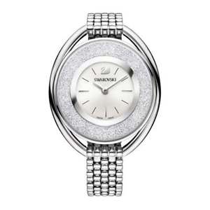 【送料無料】腕時計　ウォッチ　レディーススワロフスキーシルバーブラックnuevo genuino reloj de seoras swarovski crystaline plata negro 5181008garanta