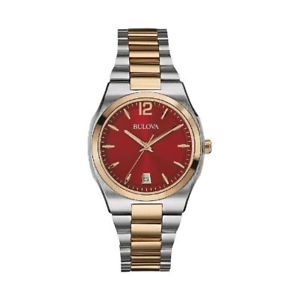 【送料無料】腕時計　ウォッチ　テンポカサゴールドロッソorologio solo tempo donna bulova 98m119 cassa acciaio ghiera pvd oro rosso