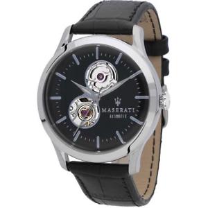 【送料無料】腕時計　ウォッチ　マセラティマセラティorologio automatico uomo maserati tradizione r8821125001 pelle nero scheletrato